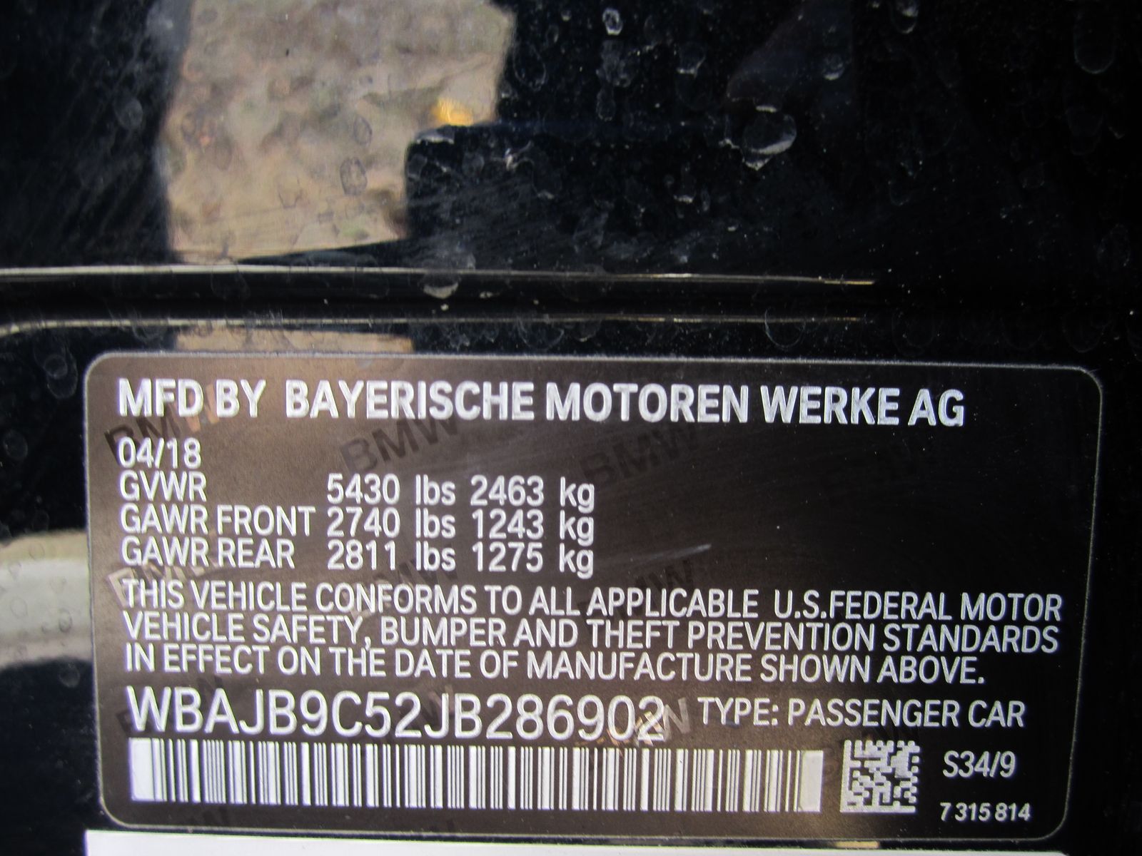 2018 BMW 5 Series M550i xDrive AWD