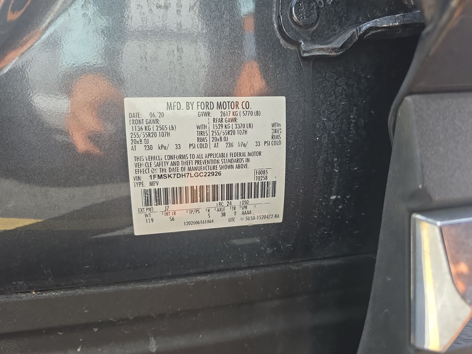 2020 Ford Explorer XLT RWD