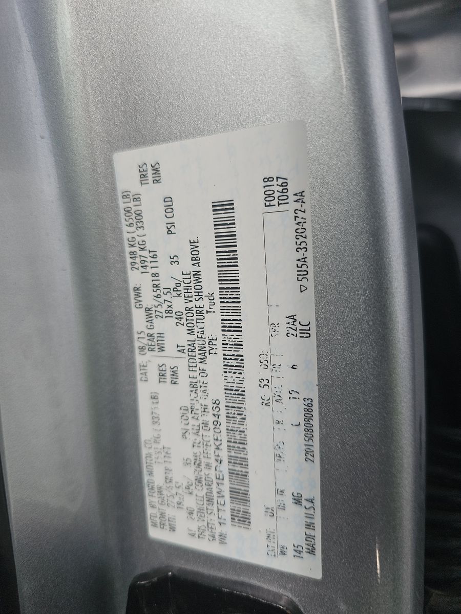 2015 Ford F-150 XLT AWD