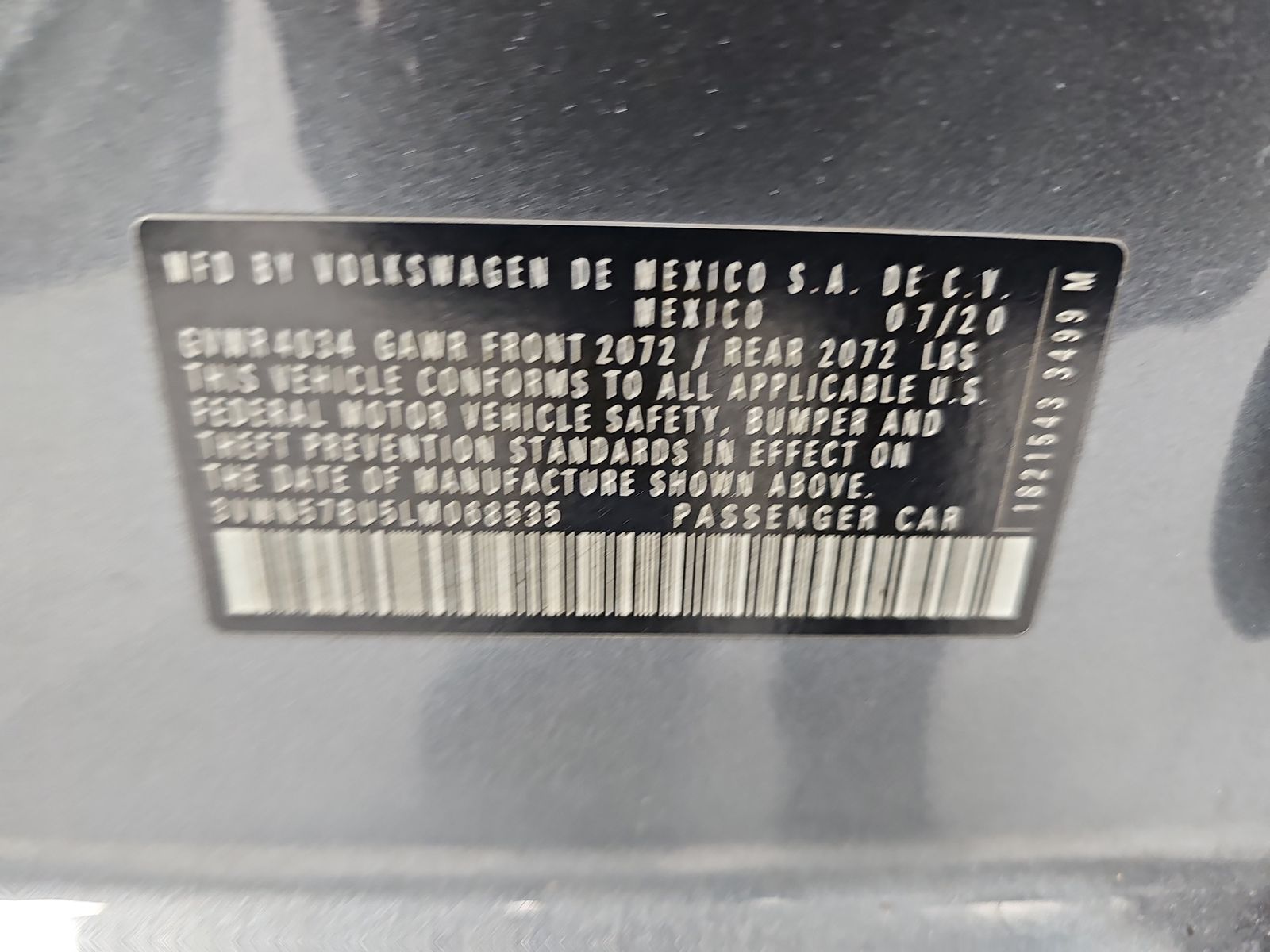 2020 Volkswagen Jetta 1.4T S FWD