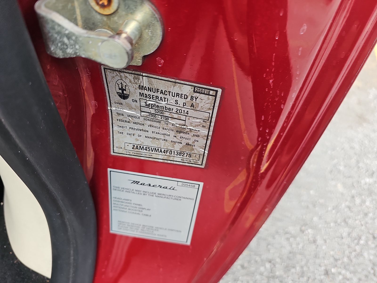 2015 Maserati GranTurismo Sport RWD