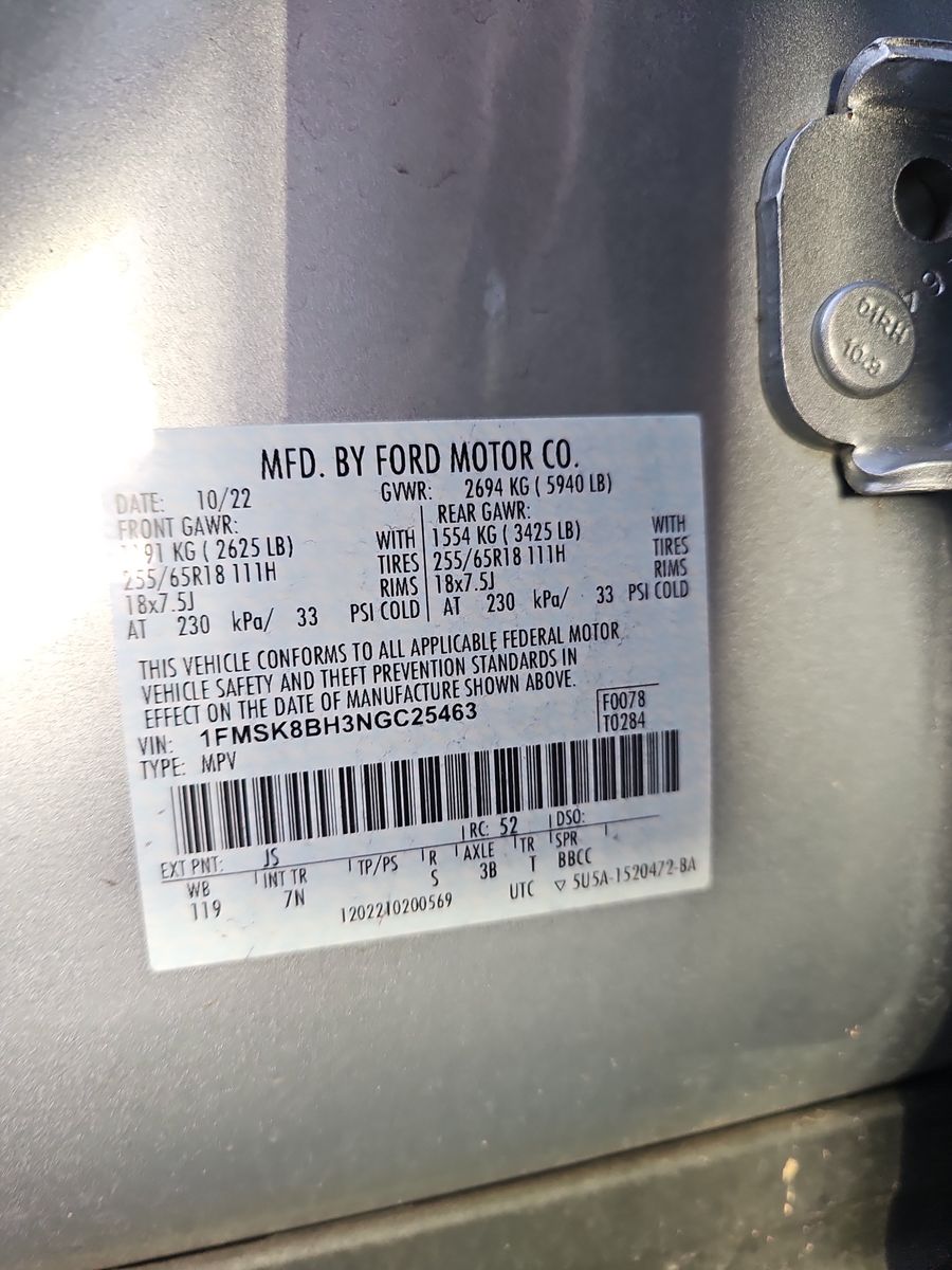 2022 Ford Explorer Base AWD