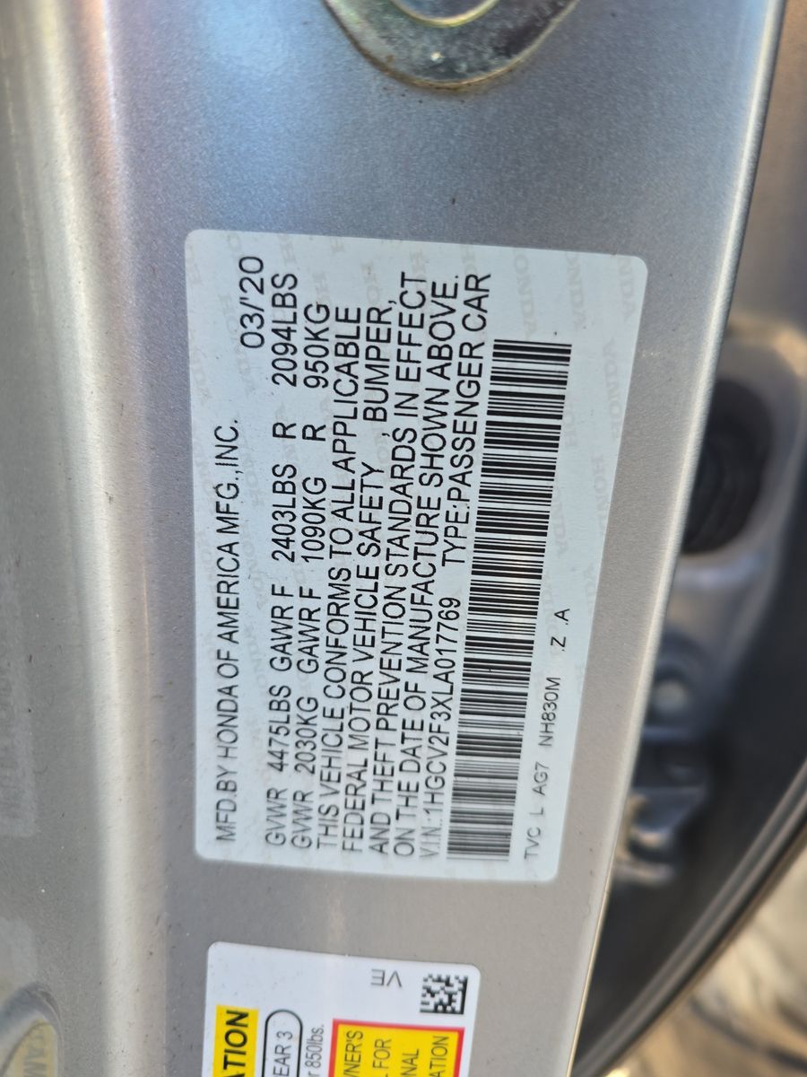 2020 Honda Accord Sport FWD