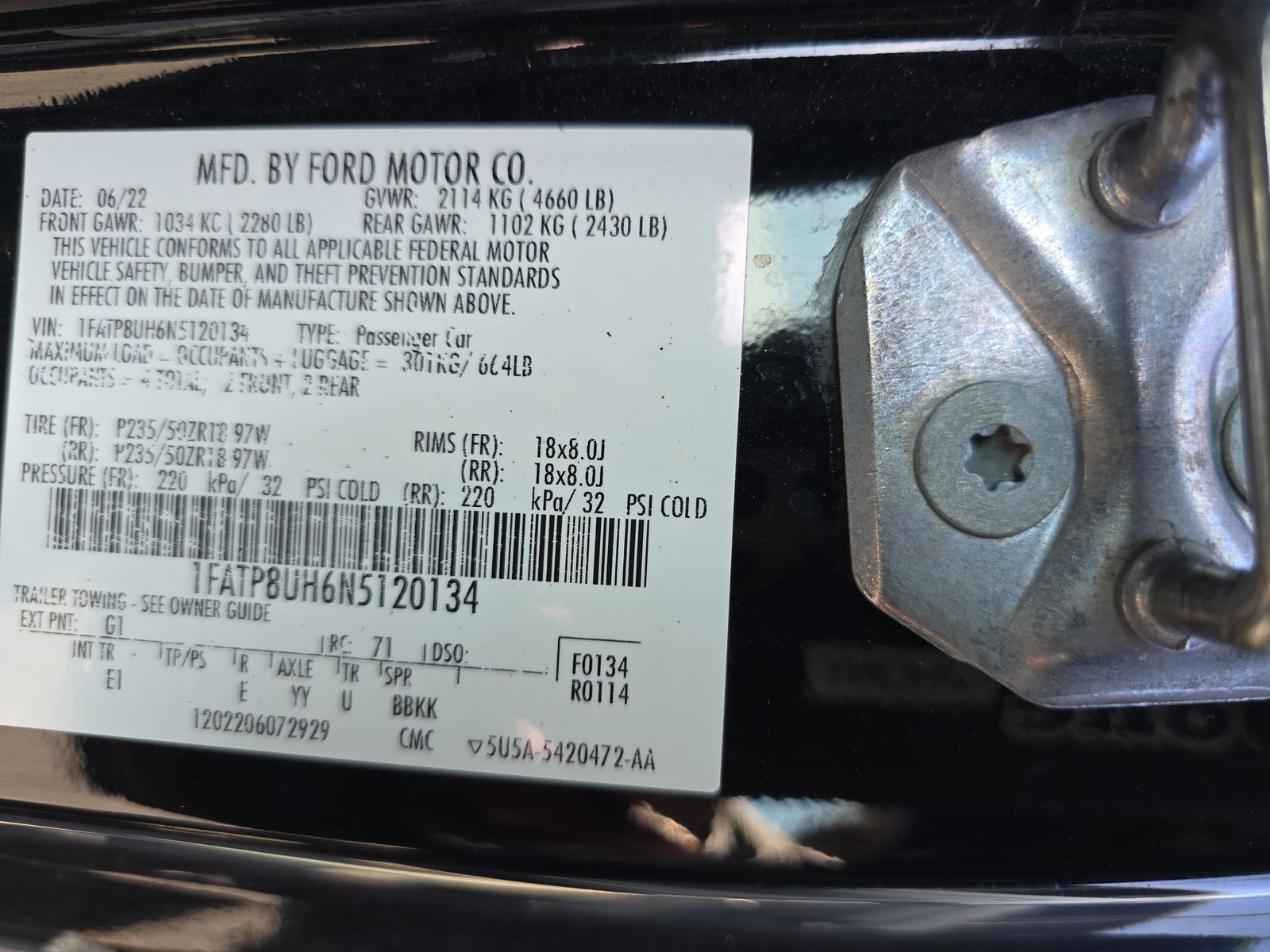 2022 Ford Mustang EcoBoost Premium RWD