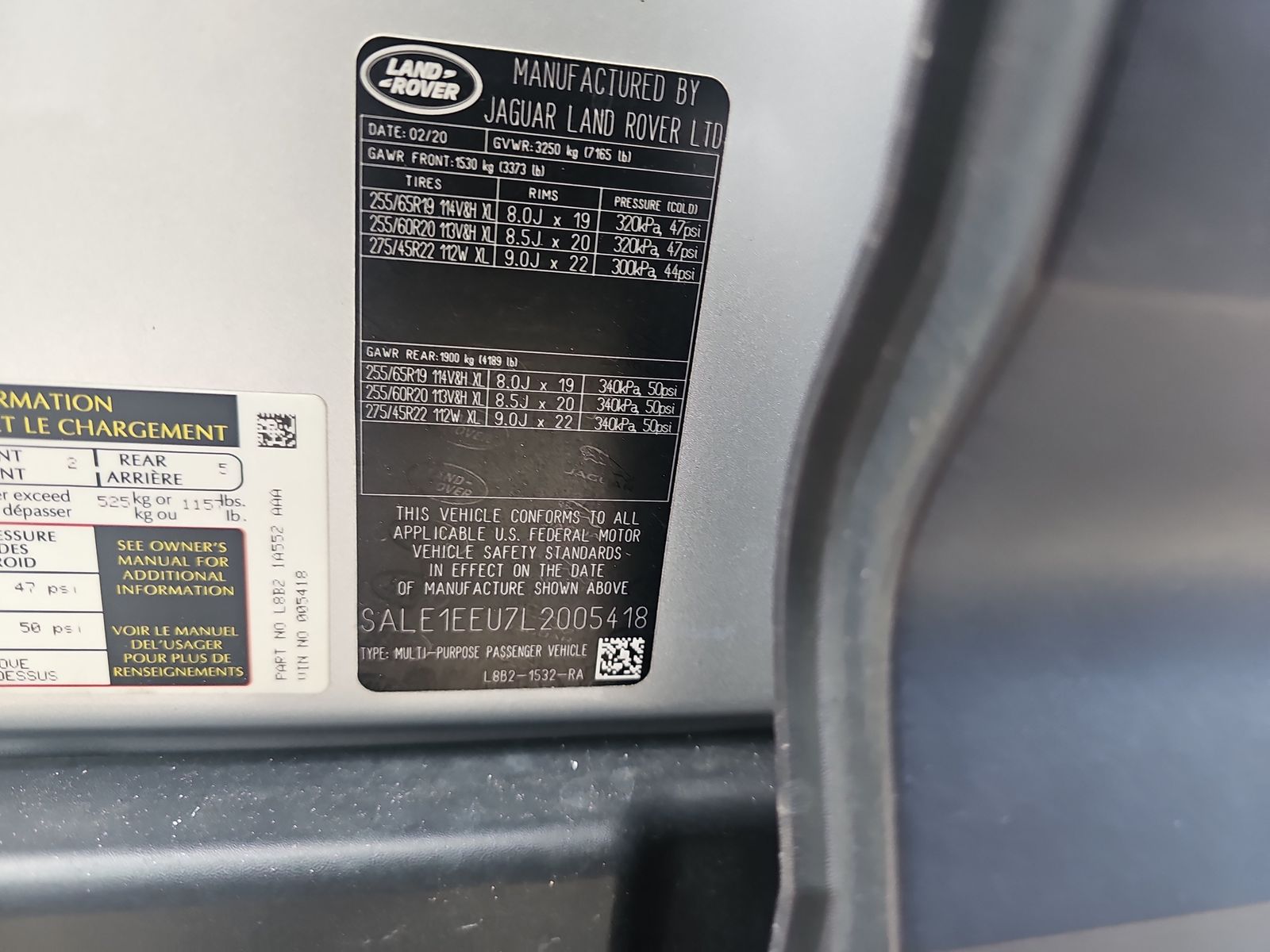 2020 Land Rover Defender 110 First Edition AWD