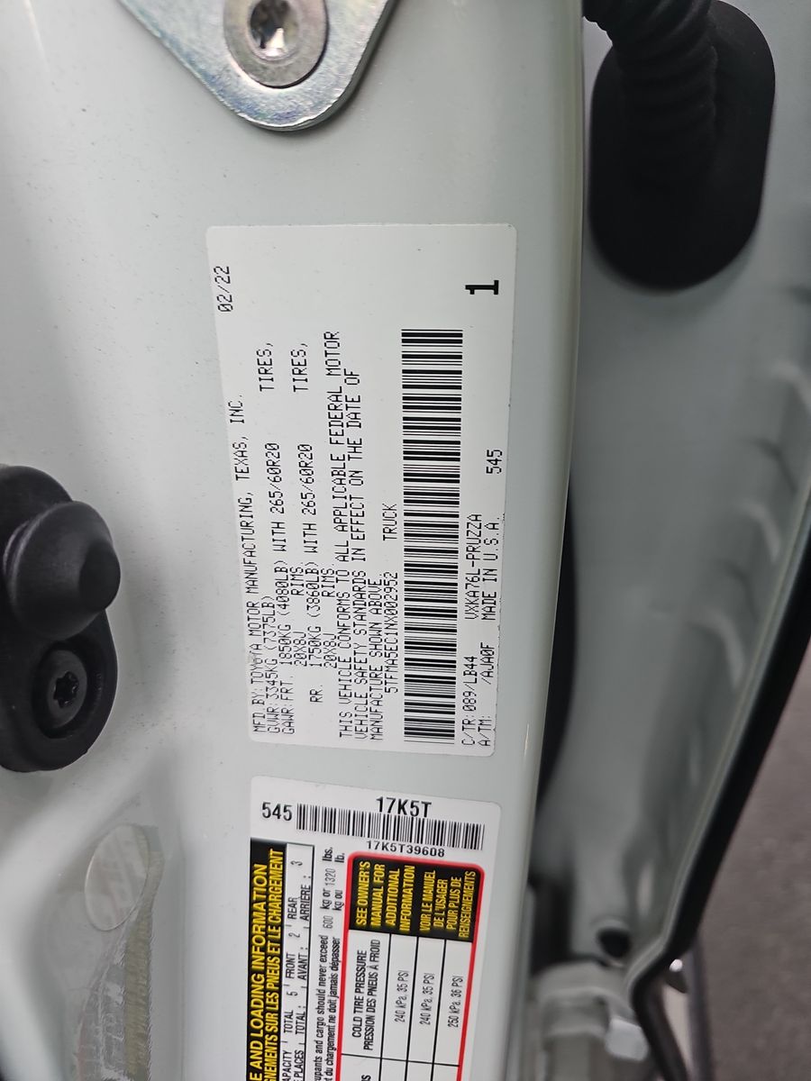 2022 Toyota Tundra 1794 Edition AWD