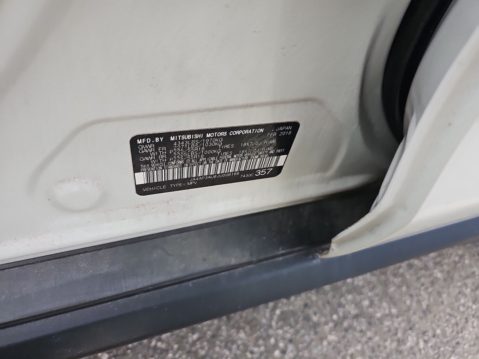 2018 Mitsubishi Outlander Sport LE FWD