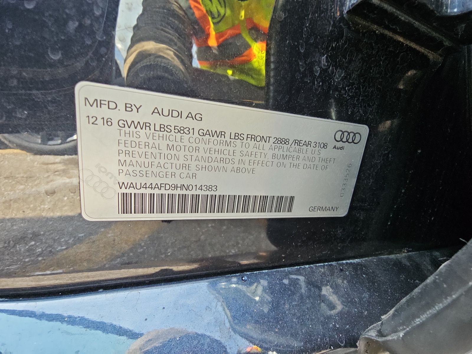 2017 Audi A8 L 3.0T AWD