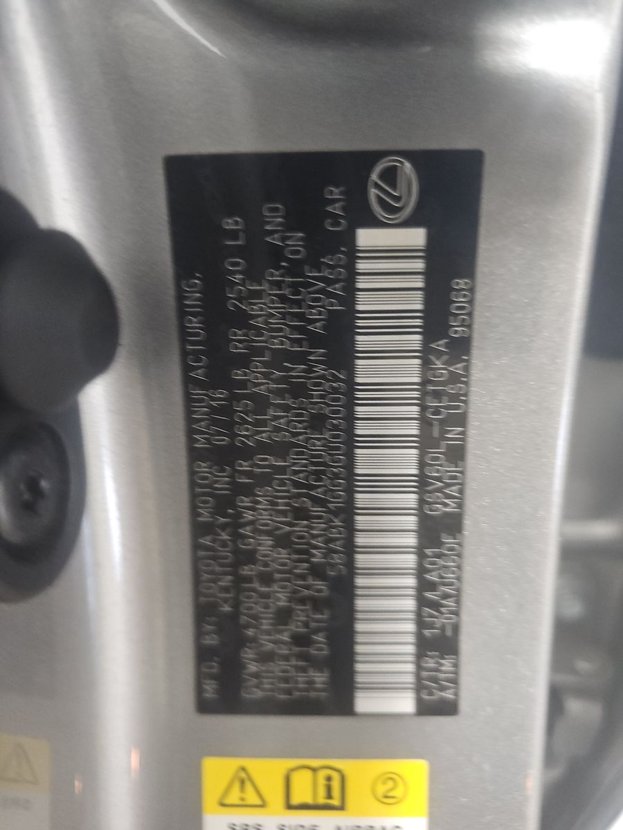 2016 Lexus ES ES 350 FWD