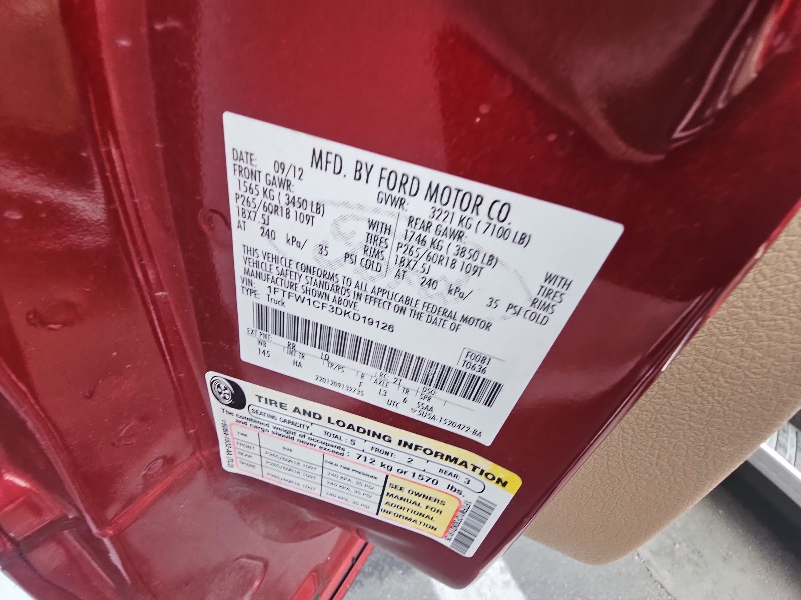 2013 Ford F-150 Lariat RWD