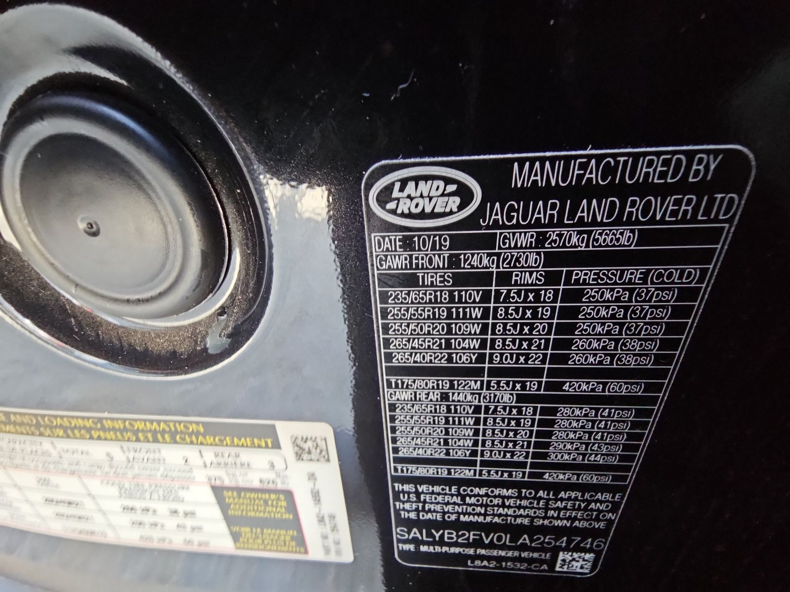 2020 Land Rover Range Rover Velar S AWD