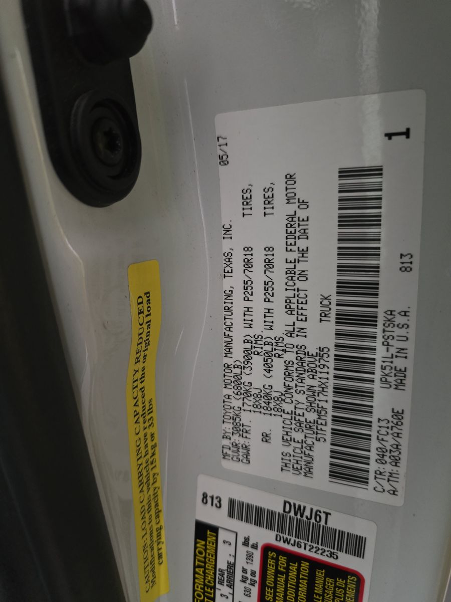 2017 Toyota Tundra SR5 RWD