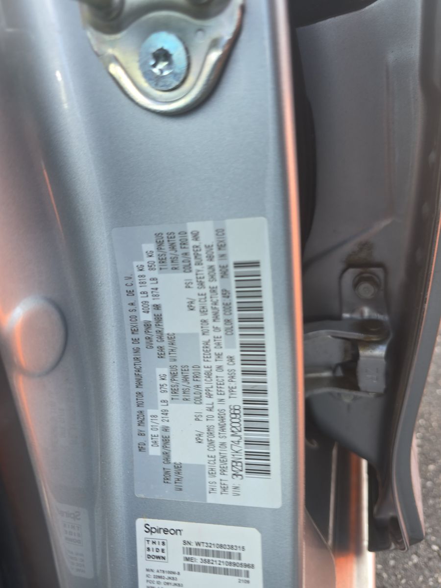 2018 MAZDA MAZDA3 Sport FWD