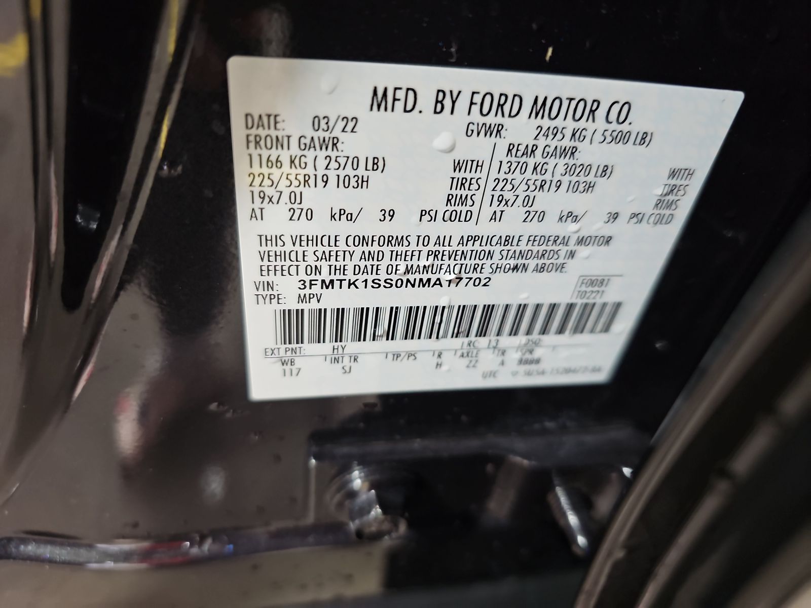 2022 Ford Mustang Mach-E Select AWD