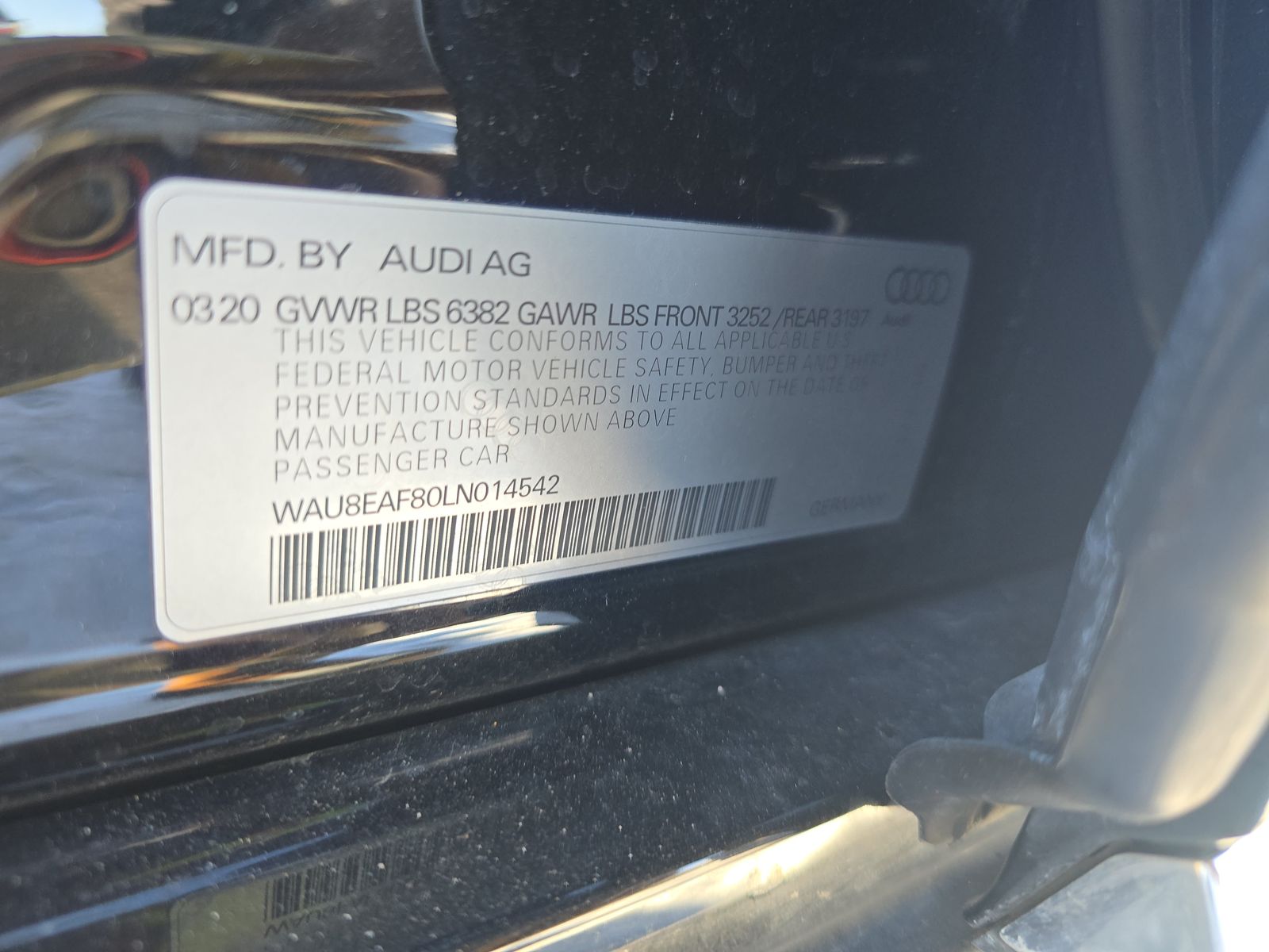 2020 Audi A8 L 4.0T AWD