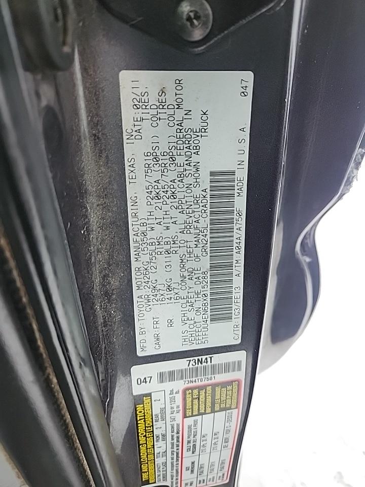 2011 Toyota Tacoma Base AWD