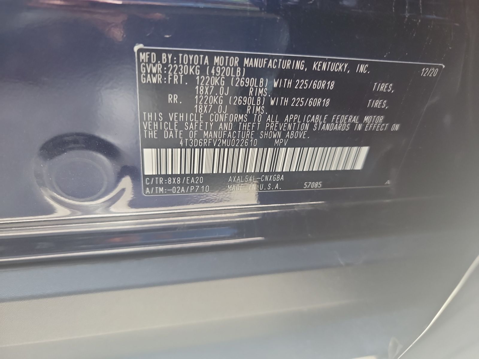 2021 Toyota RAV4 Hybrid Limited AWD