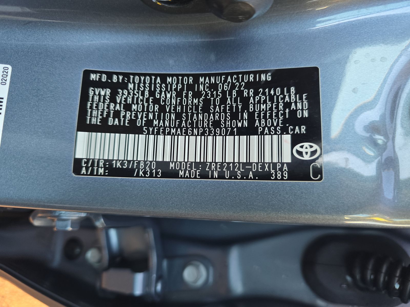 2022 Toyota Corolla LE FWD