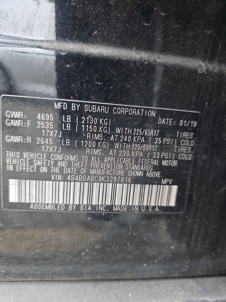 2019 Subaru Outback 2.5i AWD