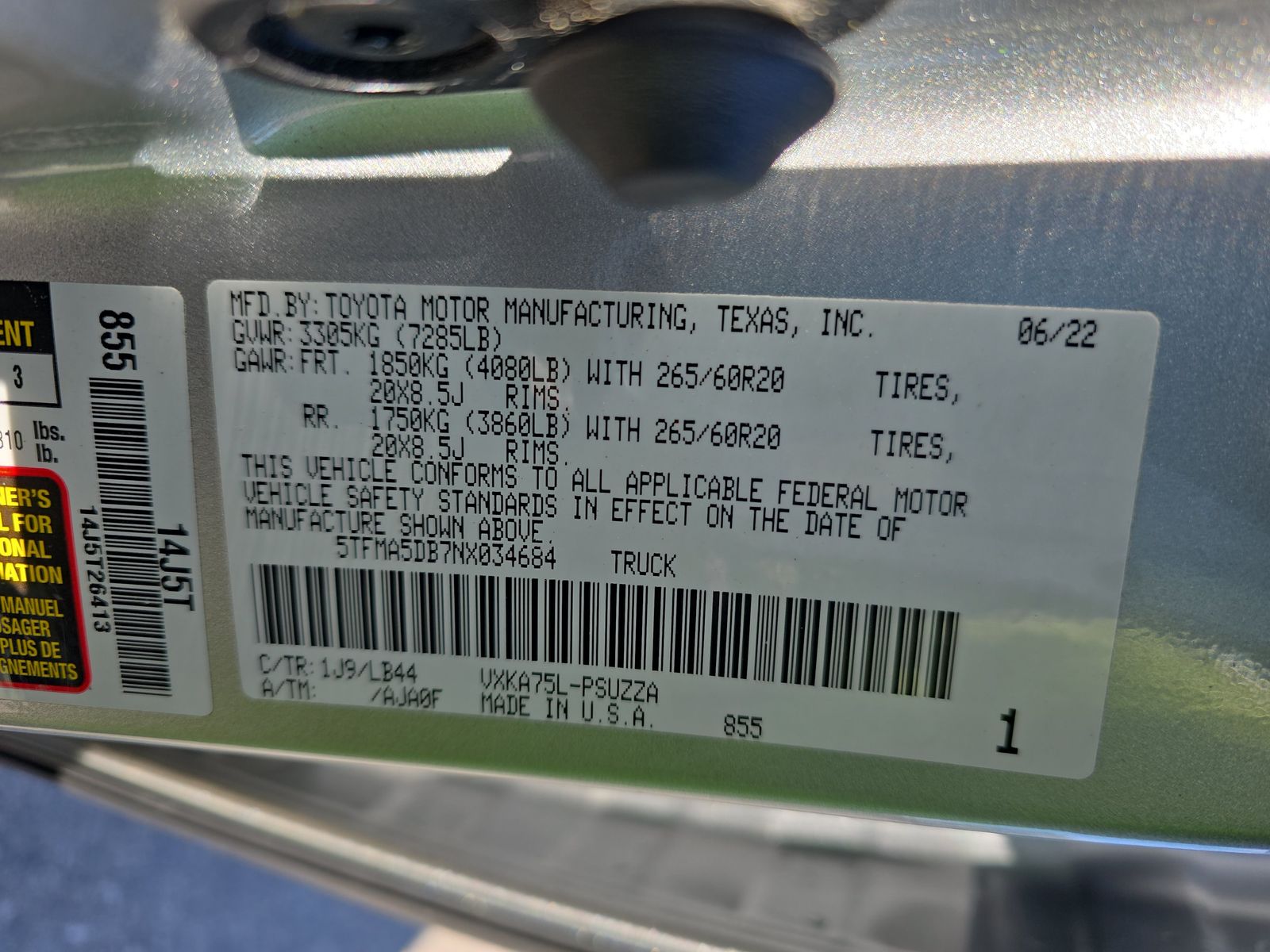 2022 Toyota Tundra 1794 Edition AWD