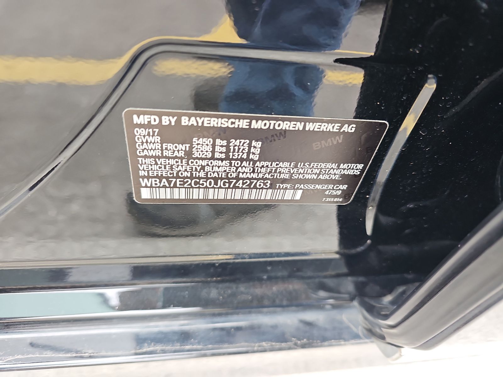 2018 BMW 7 Series 740i RWD
