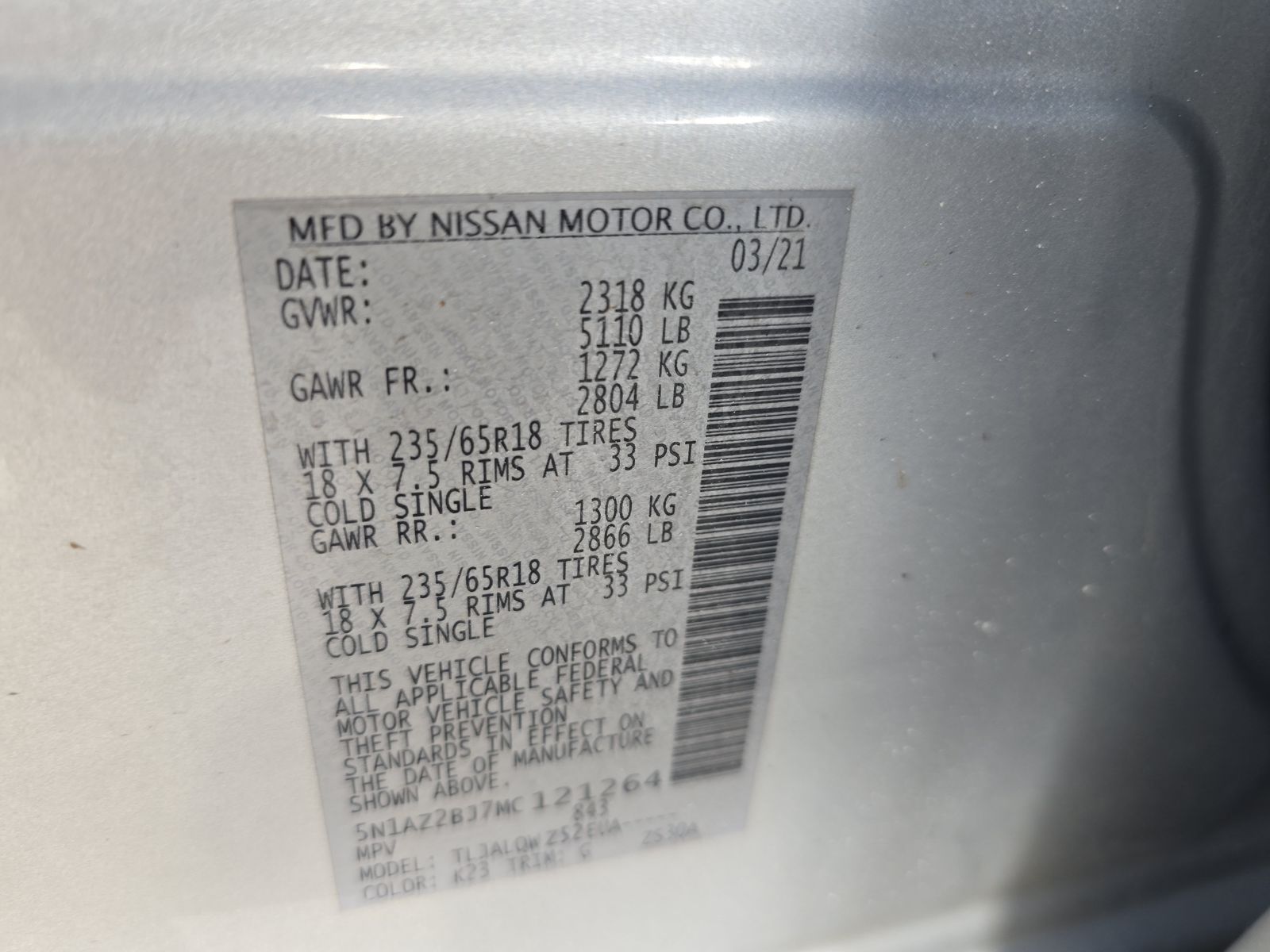 2021 Nissan Murano SV FWD