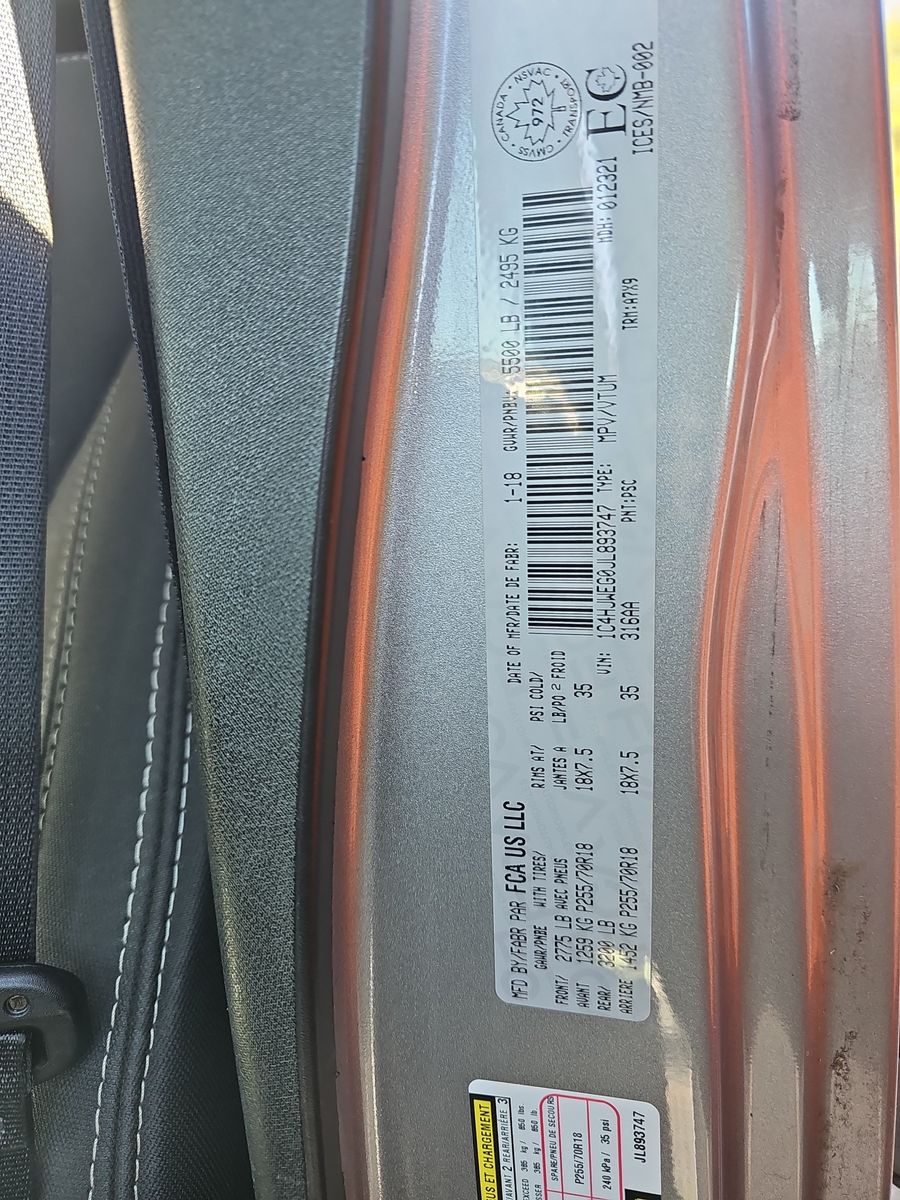 2018 Jeep Wrangler JK Unlimited Sahara AWD