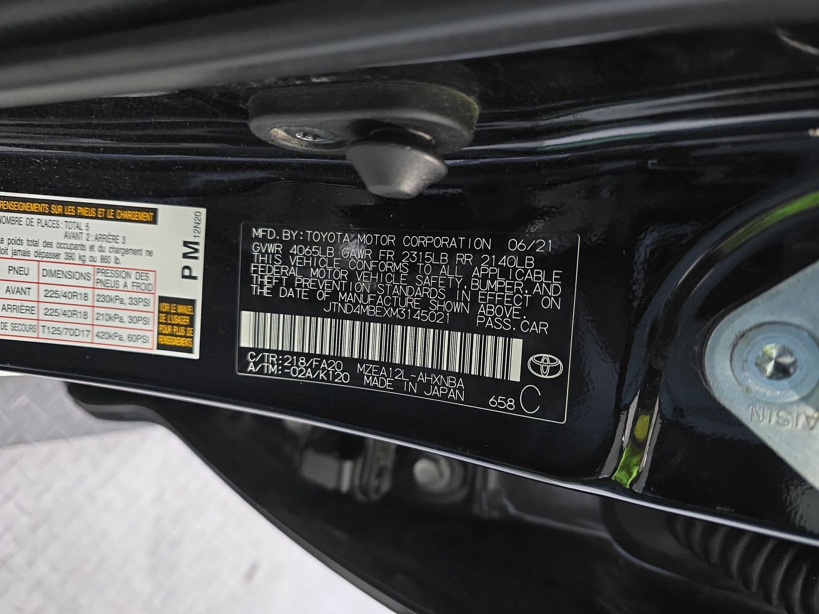 2021 Toyota Corolla SE Nightshade Edition FWD