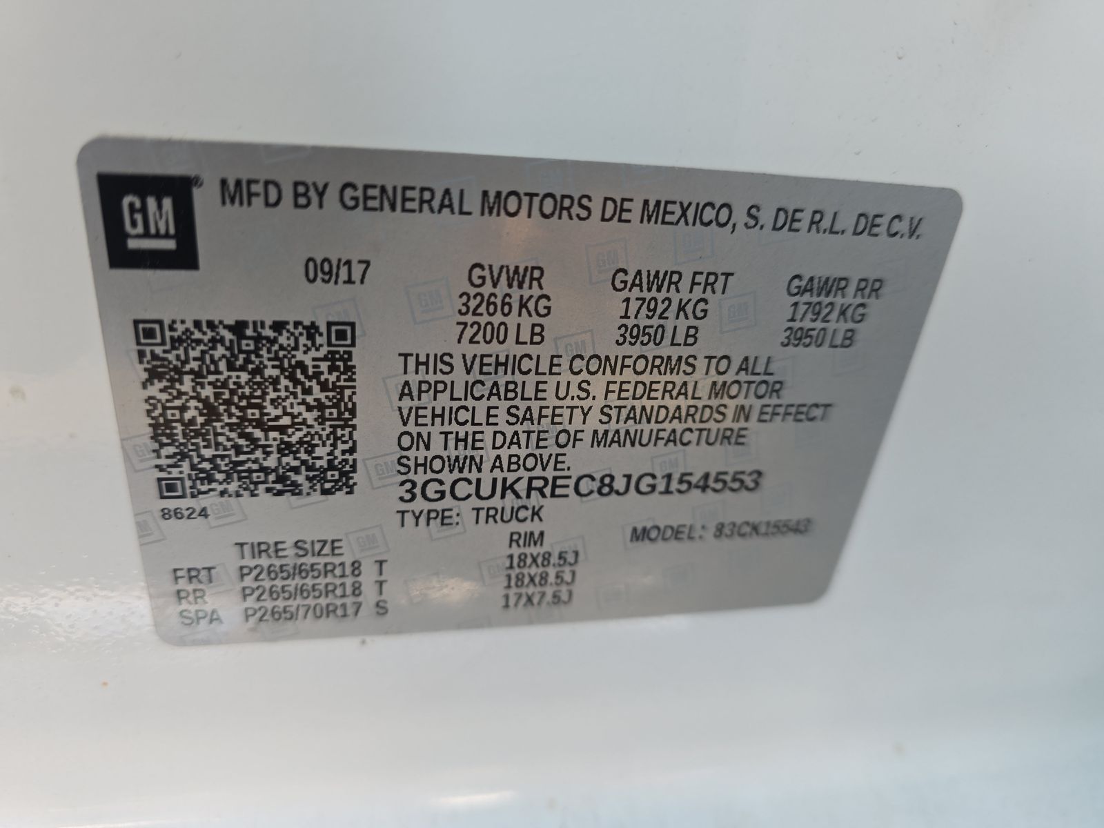 2018 Chevrolet Silverado 1500 LT Z71 AWD