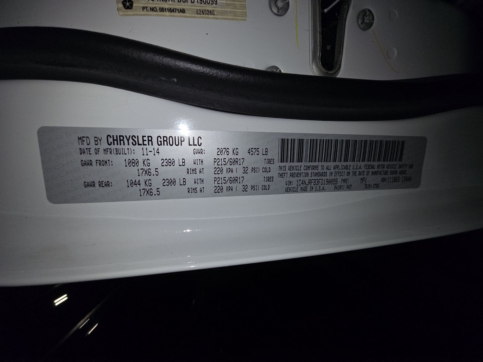 2015 Jeep Patriot Latitude AWD