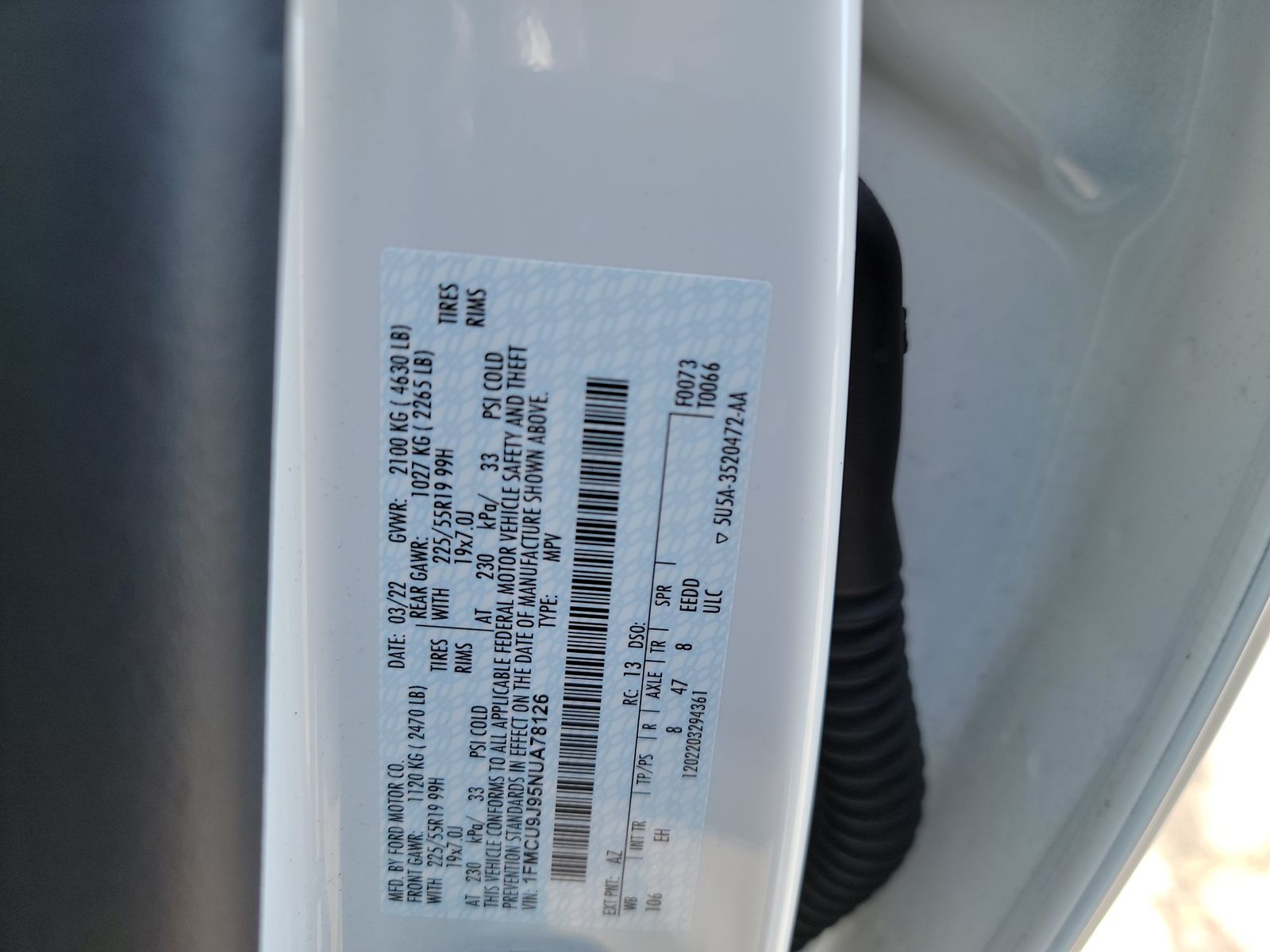 2022 Ford Escape Titanium AWD