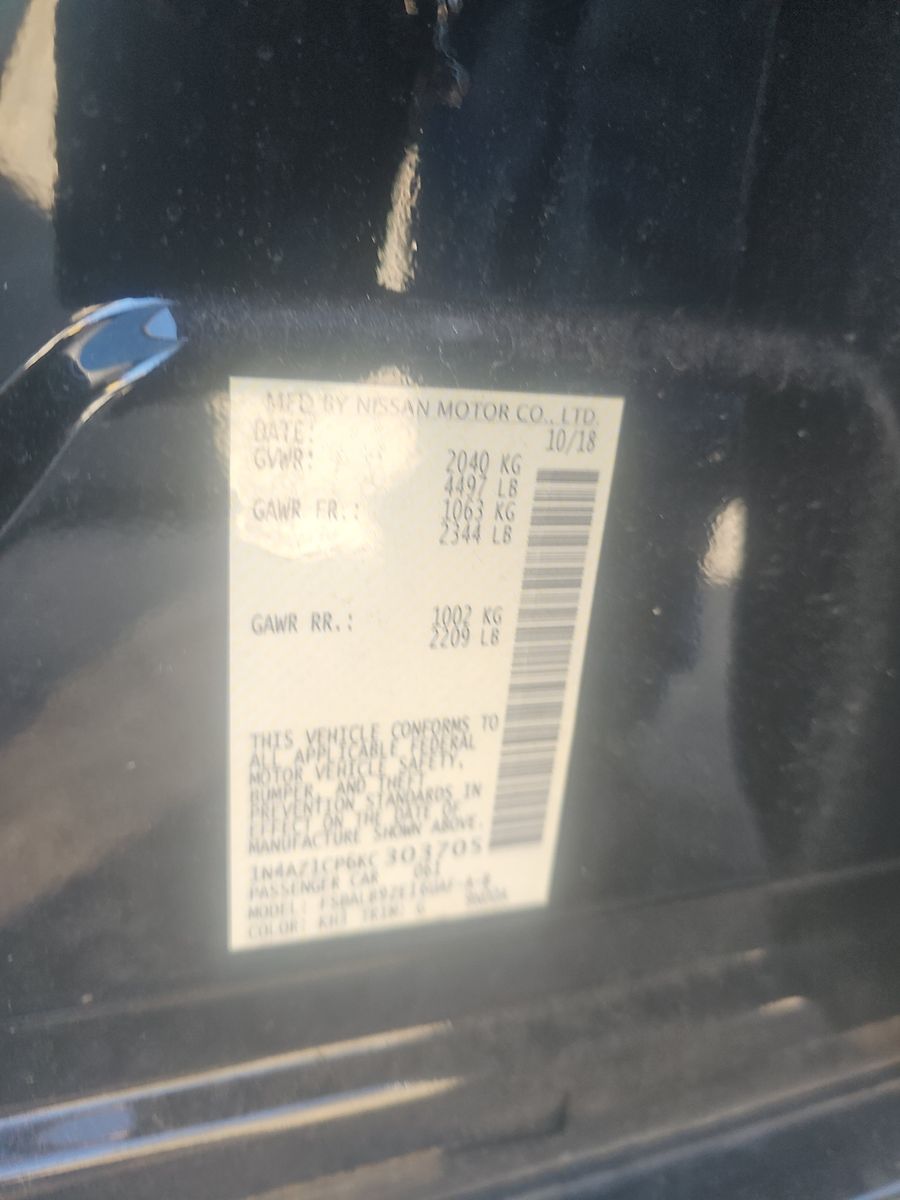 2019 Nissan LEAF S FWD