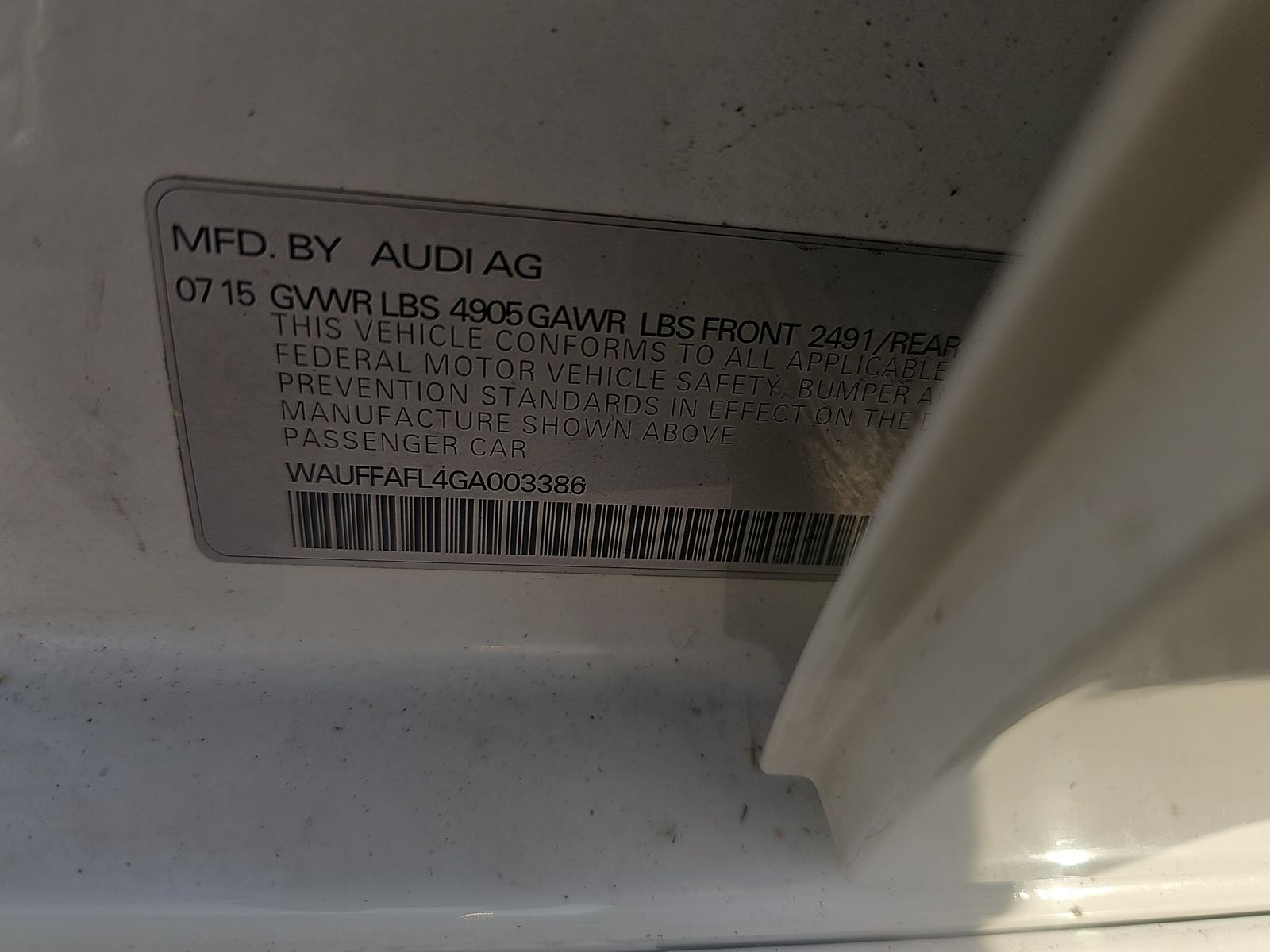 2016 Audi A4 2.0T Premium Plus AWD