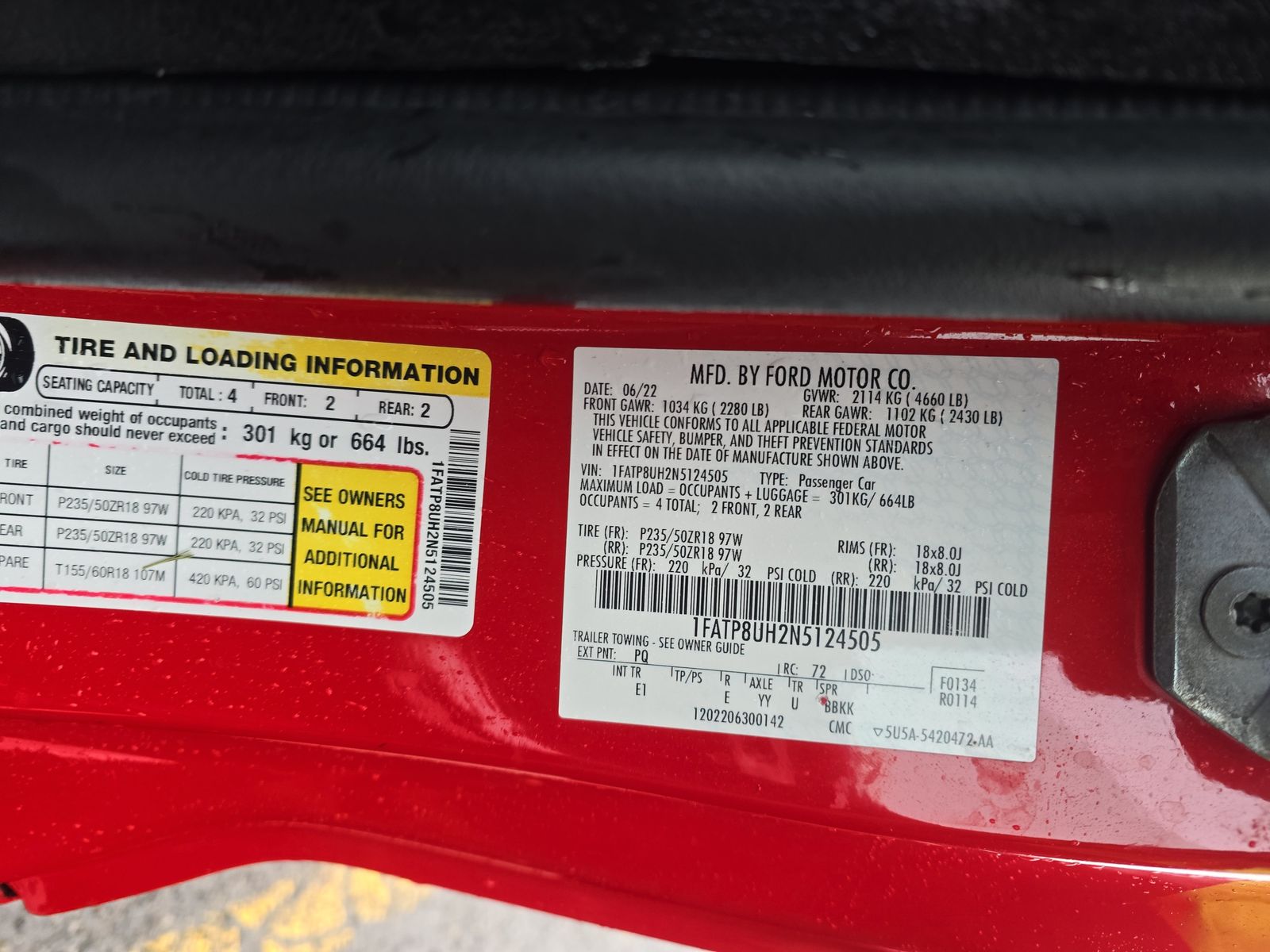 2022 Ford Mustang EcoBoost Premium RWD