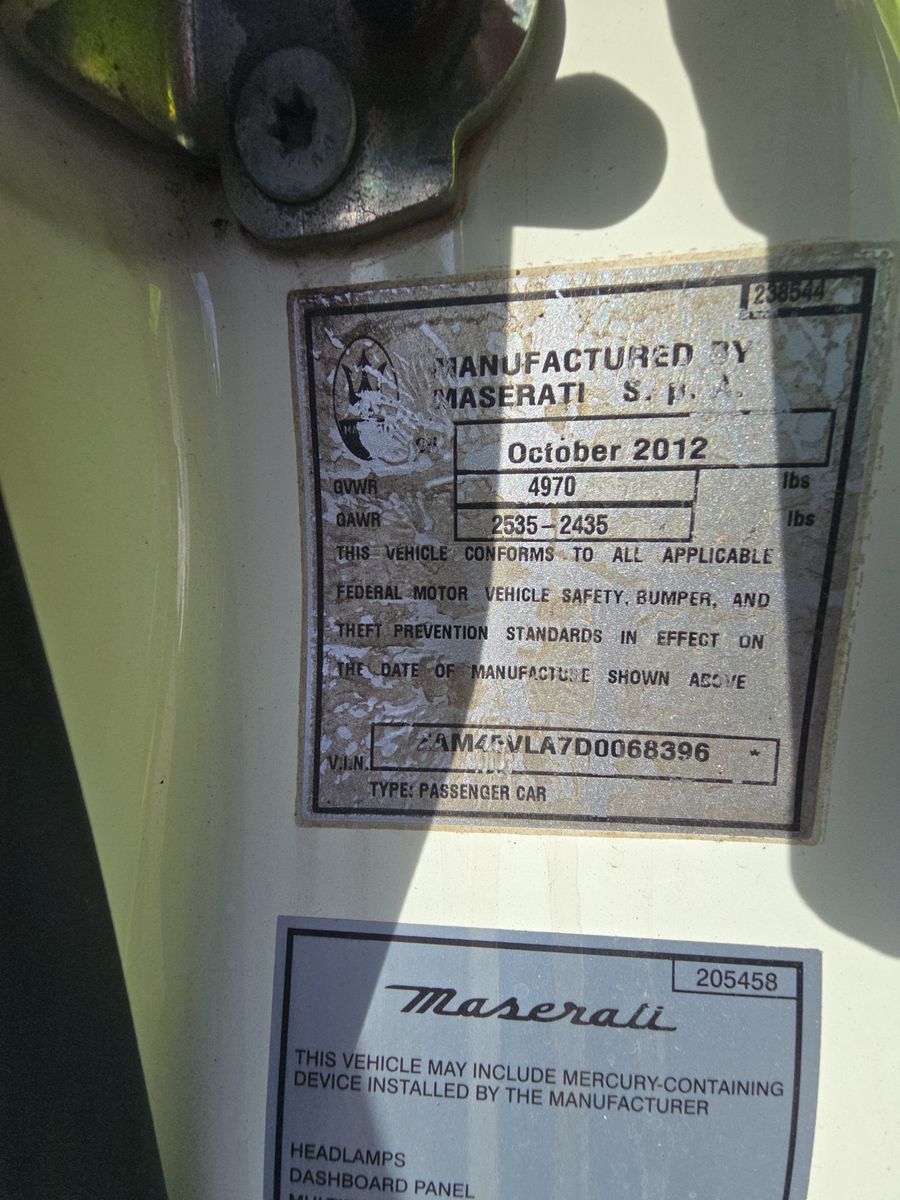 2013 Maserati GranTurismo Sport RWD