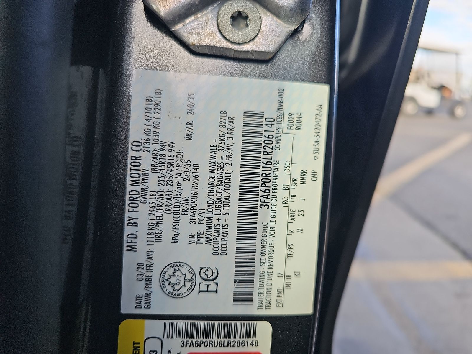 2020 Ford Fusion Hybrid Titanium FWD