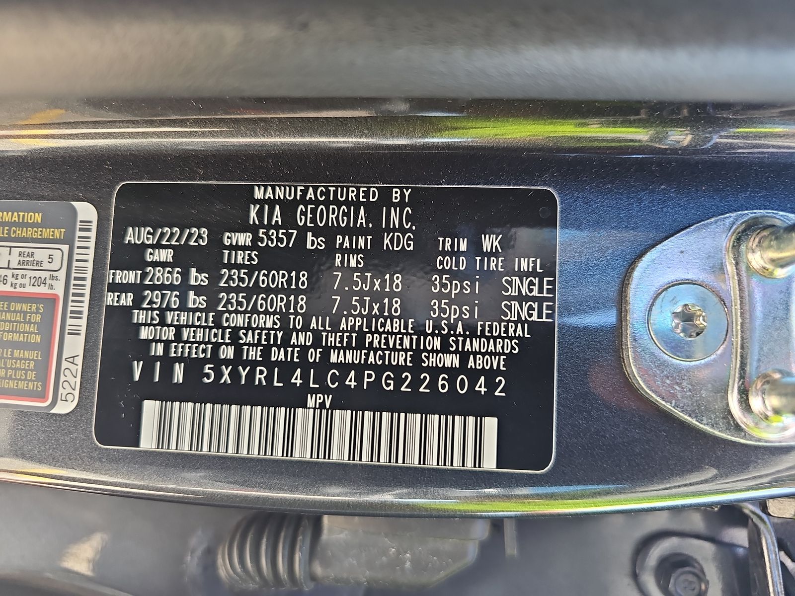 2023 Kia Sorento S FWD