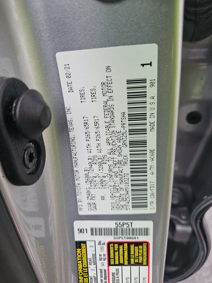 2021 Toyota Tacoma TRD Sport RWD