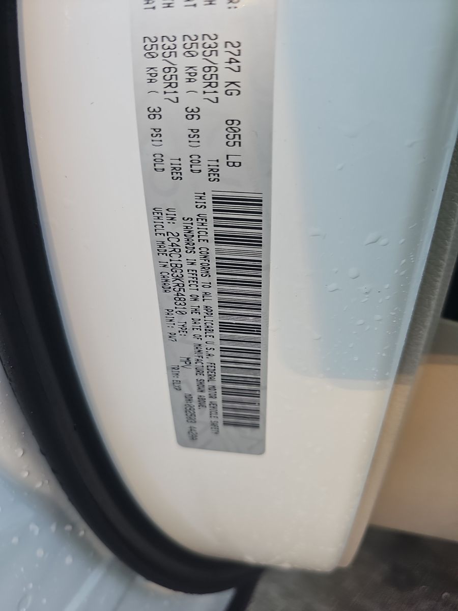 2019 Chrysler Pacifica Touring L FWD