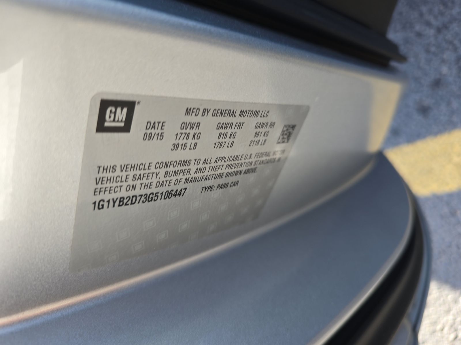 2016 Chevrolet Corvette Stingray RWD