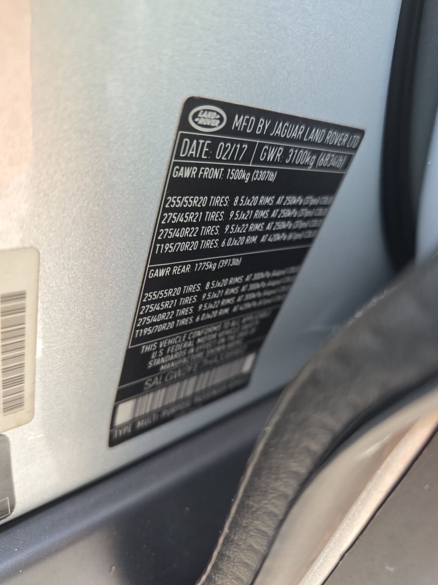 2017 Land Rover Range Rover SVAutobiography Dynamic AWD