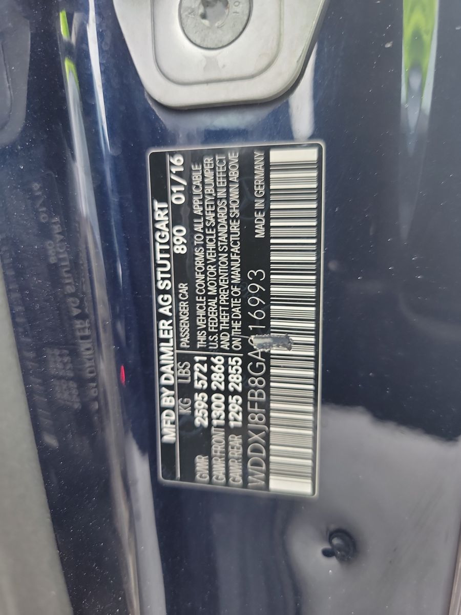 2016 Mercedes-Benz S-Class S 550 AWD