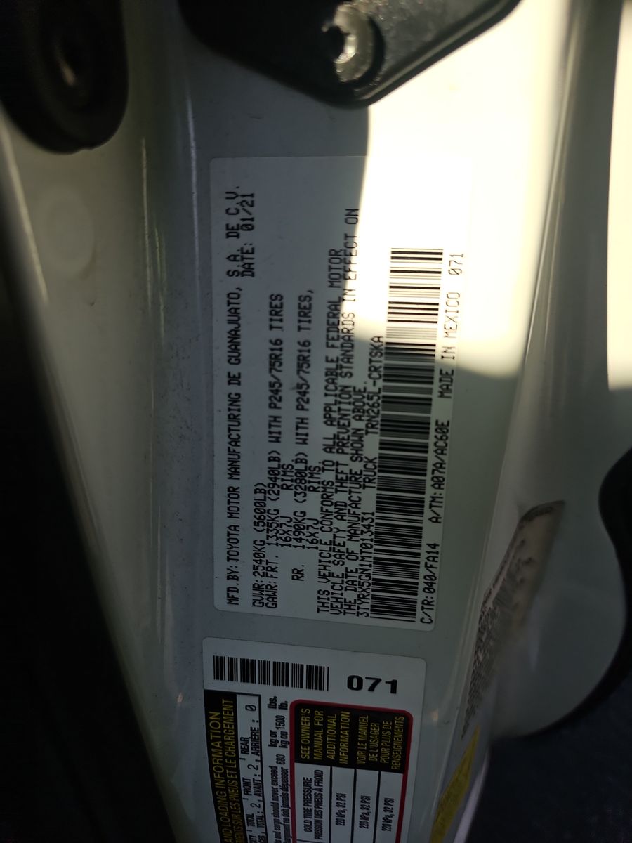 2021 Toyota Tacoma SR RWD