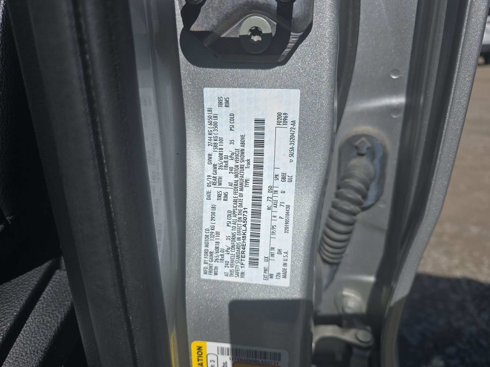 2019 Ford Ranger Lariat RWD