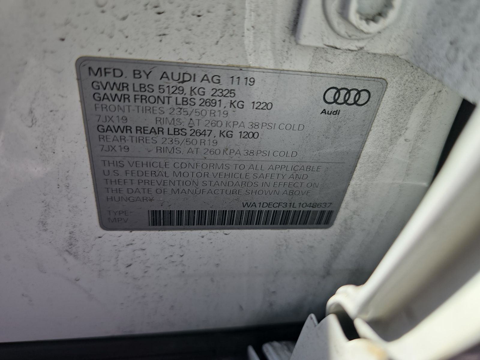 2020 Audi Q3 2.0T S line Premium AWD