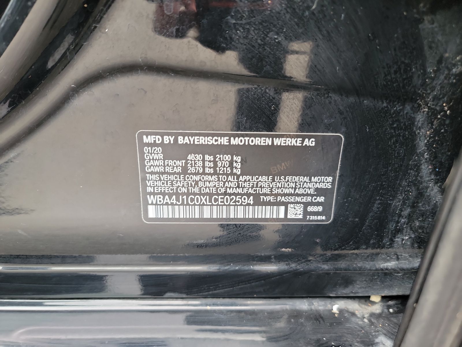 2020 BMW 4 Series 430i RWD