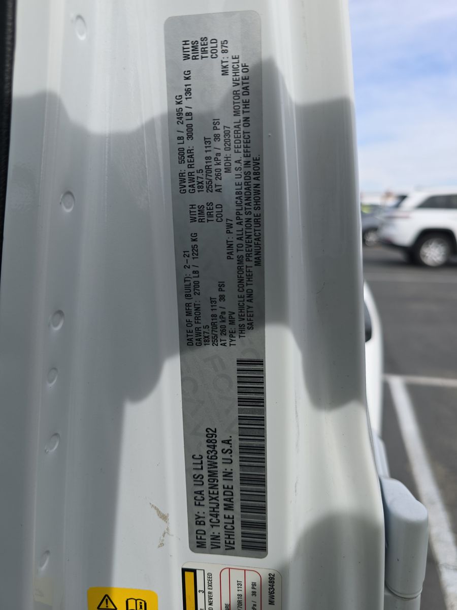2021 Jeep Wrangler Unlimited Sahara AWD