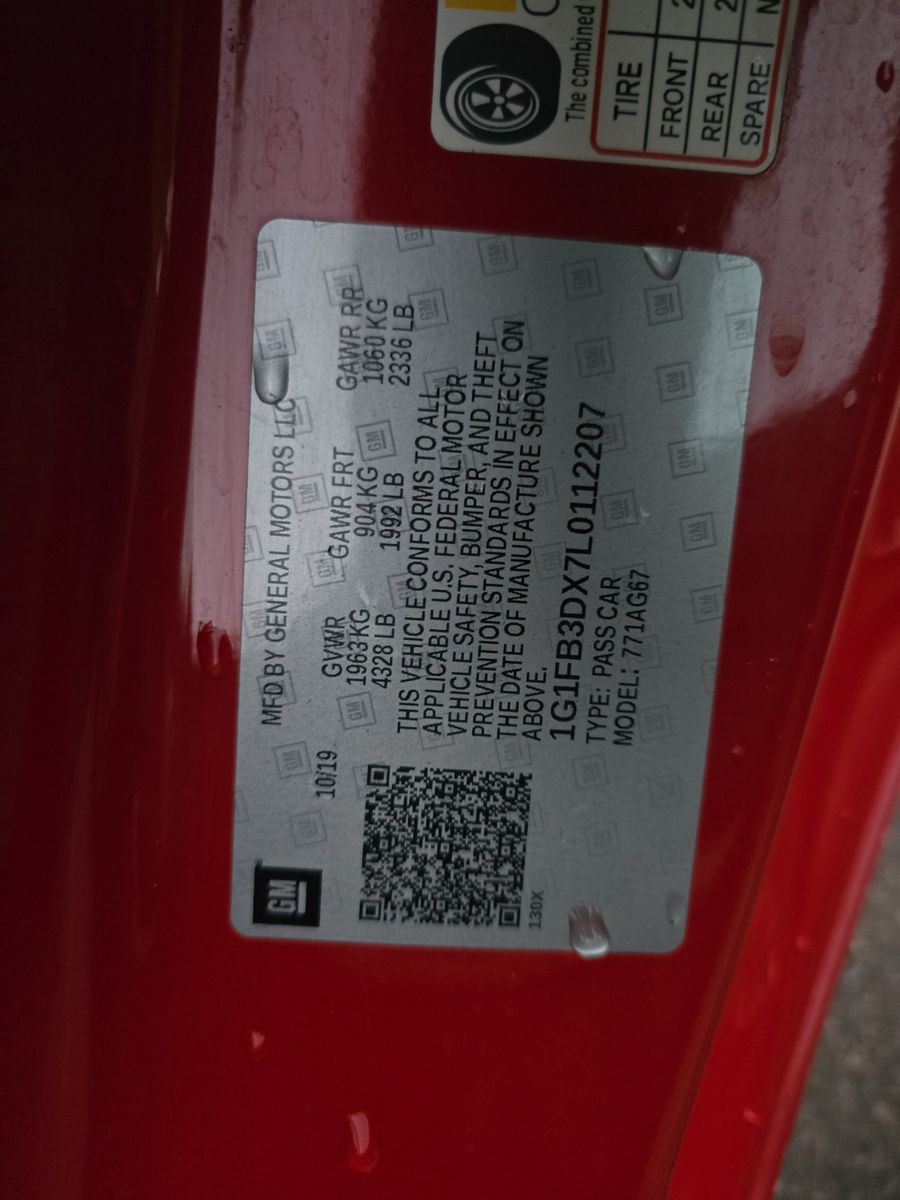 2020 Chevrolet Camaro 1LT RWD