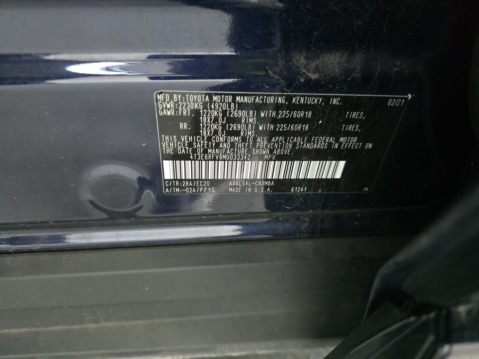 2021 Toyota RAV4 Hybrid XSE AWD