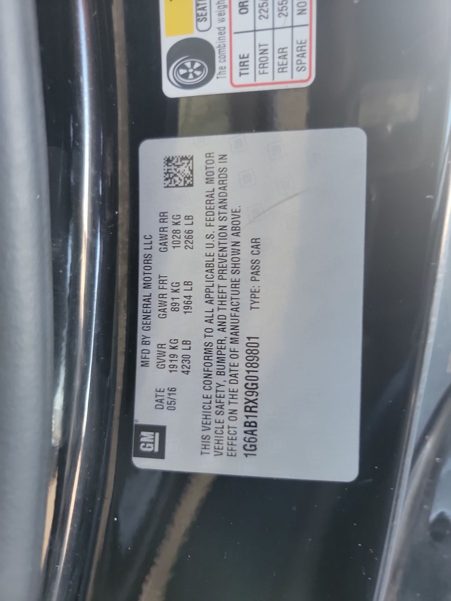 2016 Cadillac ATS Luxury RWD